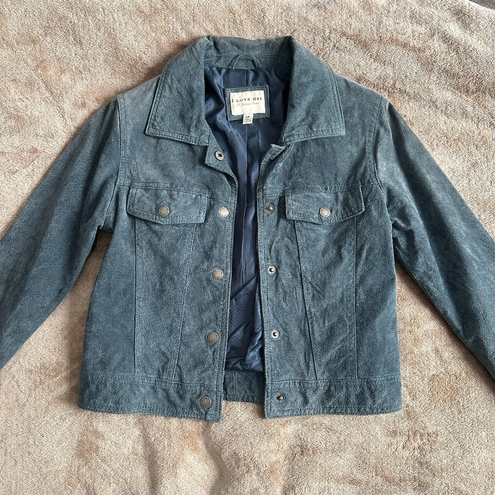 Forever 21 Blue Suede Jacket